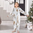 thumbnail image 6 of Soft Big Kids Onesie Pajamas Cozy Loose-Fit Jumpsuits for kids with Pockets for Christmas Lounge & Play Dogs in Various Poses, 6 of 8