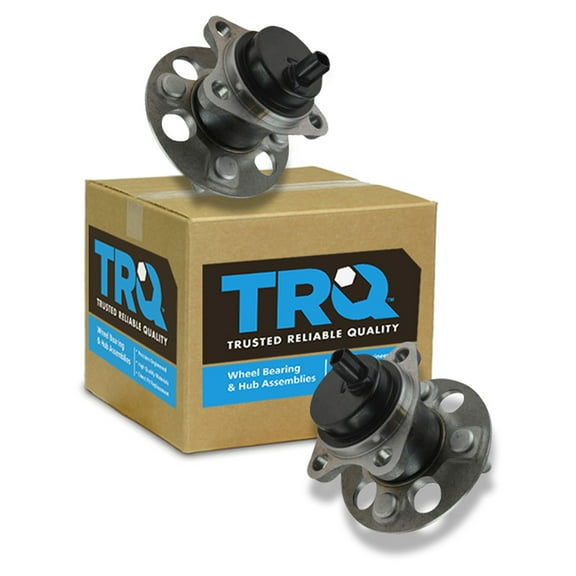 TRQ Wheel Bearing & Hub Assembly Pair LH & RH Rear for Toyota Yaris Prius C BHA50055