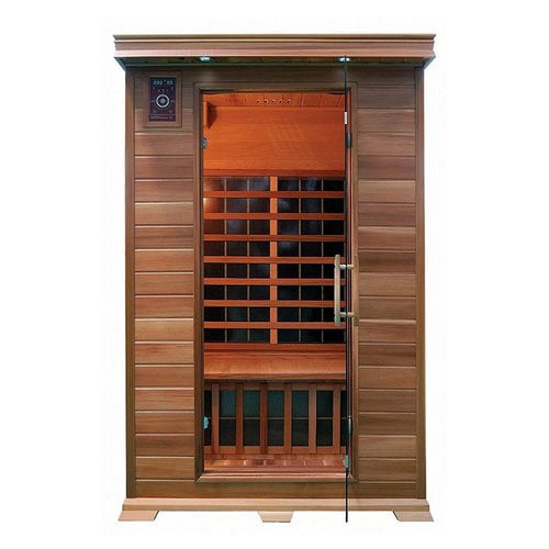 ALEKO SD2PRUT 2-Person Canadian Red Cedar Indoor Dry Infrared Sauna with 8 Carbon Fiber... by ALEKO