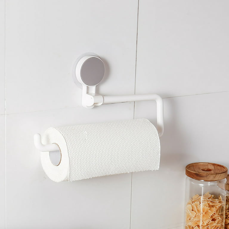 YLSHRF Paper Towel Hanger,Paper Towel Holder,Adhesive Paper Towel Holder  Bathroom Kitchen Roll Rack Storage Holder Roll Paper Rack 