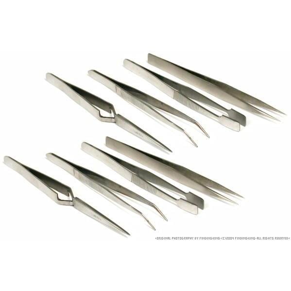 8 Tweezers Beading Soldering Lock Tweezer Set Tool