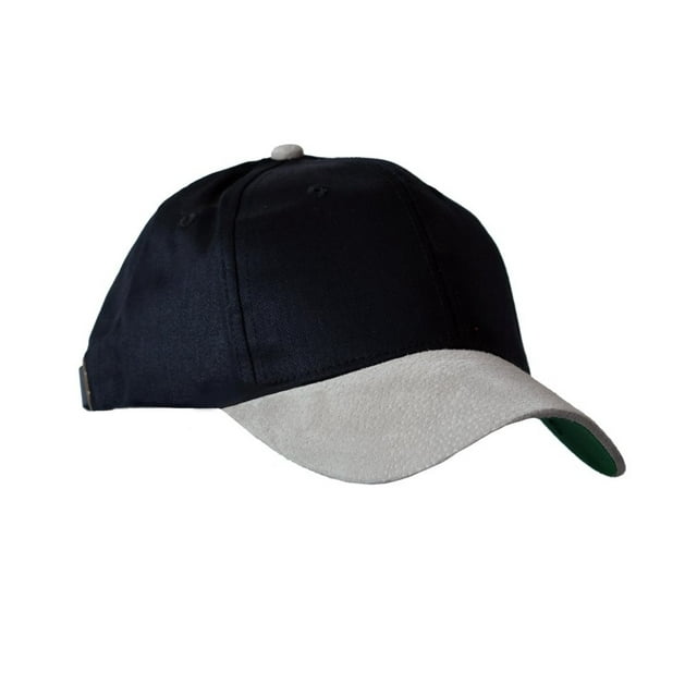 Kc Caps Unisex Two Tone Cotton Twill Baseball Cap With Suede Bill Adult