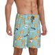thumbnail image 2 of Balery Cute Dogs Corgi Pantalones cortos de pijama de punto de algodón para hombre con cinturilla y bolsillos-XX-Large, 2 of 6
