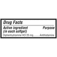 thumbnail image 3 of Equate Dye-Free Allergy Relief Diphenhydramine HCl 25mg Softgels, 24 Count, Compare to Benadryl® Dye-Free Allergy LIQUI-GELS®, 3 of 11