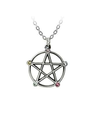 Triple Goddess Moon Pearl Ribbon Choker by Alchemy Gothic