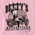 thumbnail image 2 of Betty Boop T-Shirt Bettys Motorcycles Unisex Graphic Tee For Men & Women Pink&nbsp;, 2 of 7