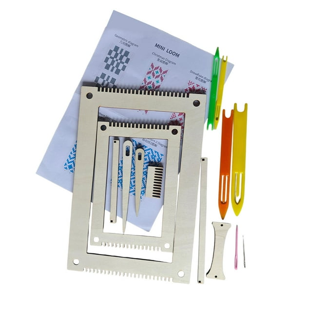 KLKCMS Weaving Loom Kits Gift Knitting Tool DIY Crafting for Adults Beginners Women Style B