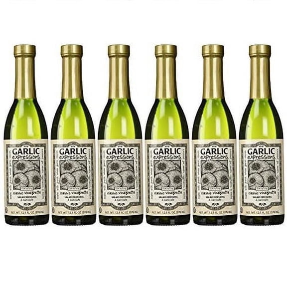 Garlic Expressions Classic Vinaigrette Salad Dressing & Marinade, Pack of 6