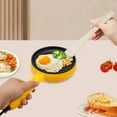 thumbnail image 2 of Nonstick Pan Mini Skillet,450W 5.9Inch Mini Stainless Steel Skillet Electric Frying Pan with Wooden Spatula,Small Electric Egg Frying Pan for Dumpling Bacon Ham (Yellow), 2 of 9