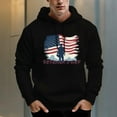 thumbnail image 5 of Men's 330g 100% Cotton Pattern Terry Dropped Shoulder Hoodie-Veteran's Day, 5 of 15