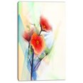 thumbnail image 2 of Red Poppy Flowers on Grunge Back - Floral Canvas Art Print, 2 of 4