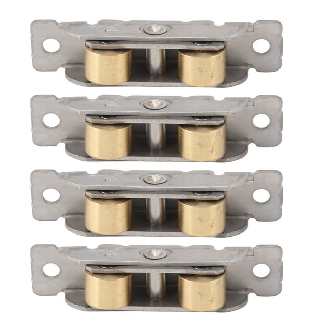 Sliding Patio Door Roller Assembly, 4PCS Stainless Steel Copper Sliding Glass Door Rollers for Sliding Doors and Window, Heavy Duty and Easy to Install, Multiple Applications