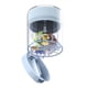 thumbnail image 5 of Minicaja de recordatorios, dispensador portátil de envases, almacenamiento para 3 comidas al día, diseño plegable, estructura metálica, 2 niveles, para oficina, compacta, ligera, duradera,, 5 of 9