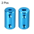 thumbnail image 2 of Unique Bargains Shaft Coupling 4mm to 5mm Bore L25xD14 Robot Motor Wheel Rigid Coupler Connector Blue 2 Pcs, 2 of 3