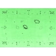 thumbnail image 1 of Ahgly Company Indoor Rectangle Oriental Emerald Green Traditional Area Rugs, 7' x 9', 1 of 4