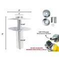 thumbnail image 5 of LINE10 Tools 8-inch Airway Buffing Wheel Kit with Three-Step Compound and Angle Grinder Buffer Extension Adapter for Polishing Hard Metals, 5 of 9