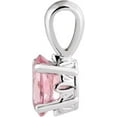 thumbnail image 2 of Pink Tourmaline Pendant in 14k White Gold, 2 of 6