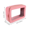 thumbnail image 2 of Bolsa de artículos de tocador transparente Bolsa de artículos de tocador de viaje transparente Bolsa de artículos de tocador con cremallera para aerolíneas, 2 of 5