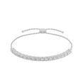 thumbnail image 2 of Unique Moments 1.50 carat Lab Grown Cushion Cut Diamond Tennis Bolo Bracelet for Women 14K White Gold, 2 of 4
