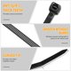 thumbnail image 4 of Bridas con cremallera RAZCC, 1200 unidades, cable negro de 30 cm de nailon resistente, 4 of 7