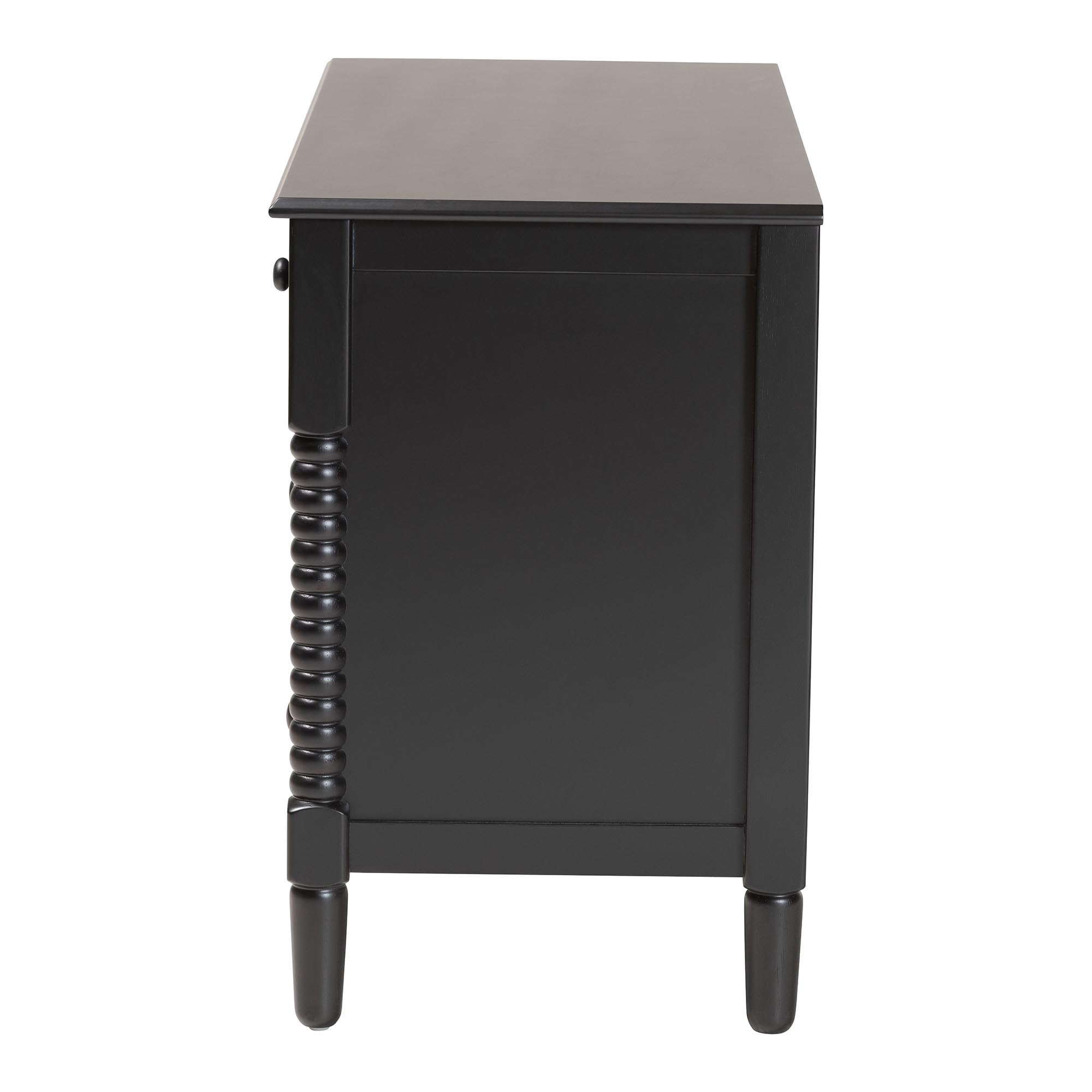 Baxton Studio Braith Farmhouse Dresser, 7-Drawer, Black