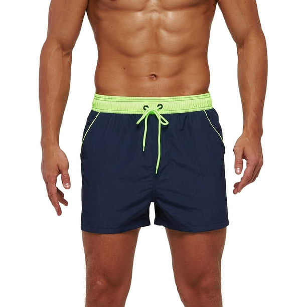 XS-XL Men's Fast Dry Mesh Liner Pocket Swimwear Shorts Swim Trunks With  Stretch