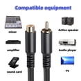 thumbnail image 4 of Fairnull AV Extension Cable High Fidelity Stable Lossless Transmission Plug Play RCA Male to Female Lotus Head Extension Coaxial Line for Speaker, 4 of 11