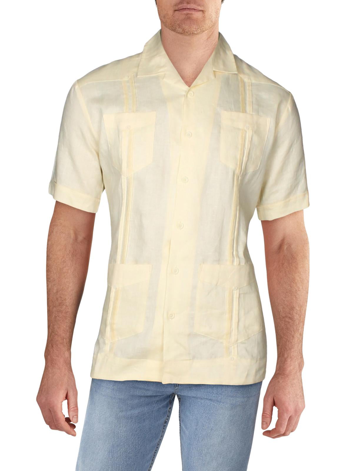 religion Thrust The other day Cubavera Mens Linen Pintuck Button-Down Shirt - Walmart.com