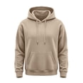thumbnail image 6 of CCRFTGI Men Hoodie Sweatshirt Loose Fit Fashion Pullover Hoodie Casual Long Sleeve Hooded Sweatshirt with Pocket Camel M, 6 of 6