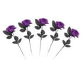 thumbnail image 1 of Flores artificiales para decoración de fiestas de Halloween, centros de mesa y arreglos florales. violeta, 1 of 9