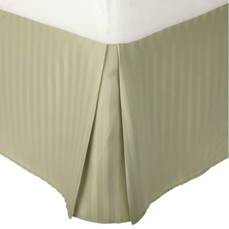 Impressions Stripe Brushed Microfiber Wrinkle-Resistant Bedskirt