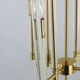 thumbnail image 5 of Lucent 8 - Light Heritage Lightbrown Glam / Modern / Traditional Incandescent Glass And Steel Pendant Light, 5 of 5