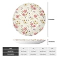thumbnail image 2 of Yiaed Floral Print Bone China Decorative Plate Ceramic Dinner Plates Art Crafts with Display Stand-8in, 2 of 6