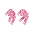 thumbnail image 2 of BemeyourBBs Girls 2Pcs Christmas Pajamas Long Sleeve Bow Print Shirt + Pants Set, 2 of 9