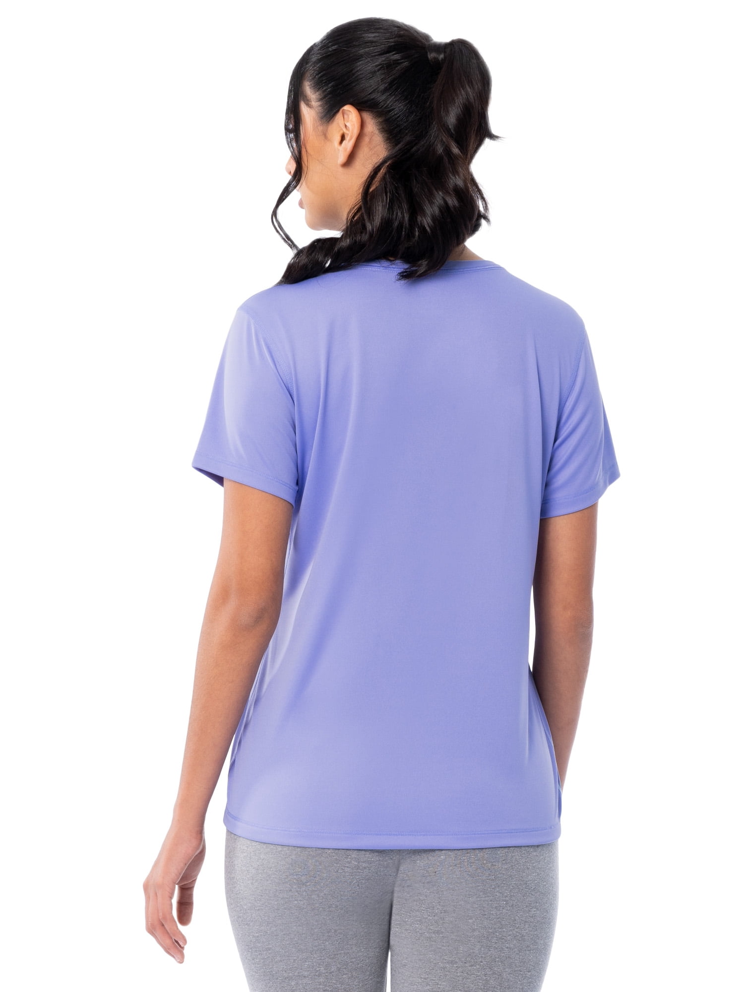 Athletic Works Women's and Women's Plus Core Active Short Sleeve V-Neck T-Shirt, Sizes XS-4X