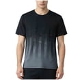 thumbnail image 2 of Workout Shirts for Men Plus Size Cooling Performance T-Shirt Gradient Print Short Sleeve Moisture Wicking Breathable Athletic Tops Size M-5XL, 2 of 5