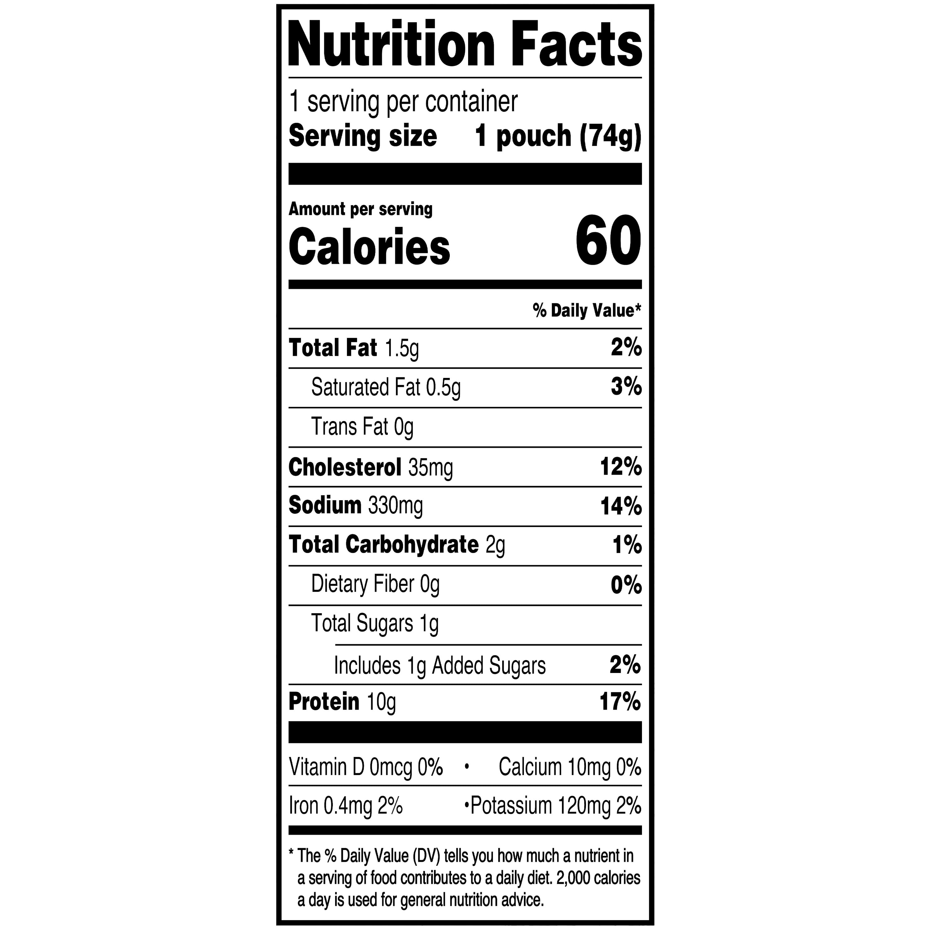 (12 pack) Great Value Premium White Chicken Salad Pouch, Ready-to-Eat, 2.6 oz, Shelf-Stable