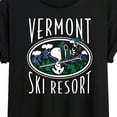 thumbnail image 3 of Peanuts - Vermont Ski Resort - Women's Oversized T-Shirt, 3 of 6