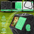 thumbnail image 5 of OSM 17 Gallon Compost Tumbler, Outdoor All-Season Fast Working Composter with Rotating Chamber & Sliding Door, BPA Free Material, Light Weight High Volume Tumbling Bin for Garden Patio, 5 of 7