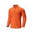 thumbnail image 2 of Holiday Gifts! Titcea Long Sleeve Shirts for Men Fleecing Liner Zipper Solid Color Round Neck Shirt Warm Comfort Tops, 2 of 7