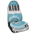 thumbnail image 2 of POLERO Car Seat Towel Cover, Compatible with Truck Seat Van, Terry Cloth Car Seat Cover for Trucks Cars, Cow Piano Music Pattern, 2 of 6