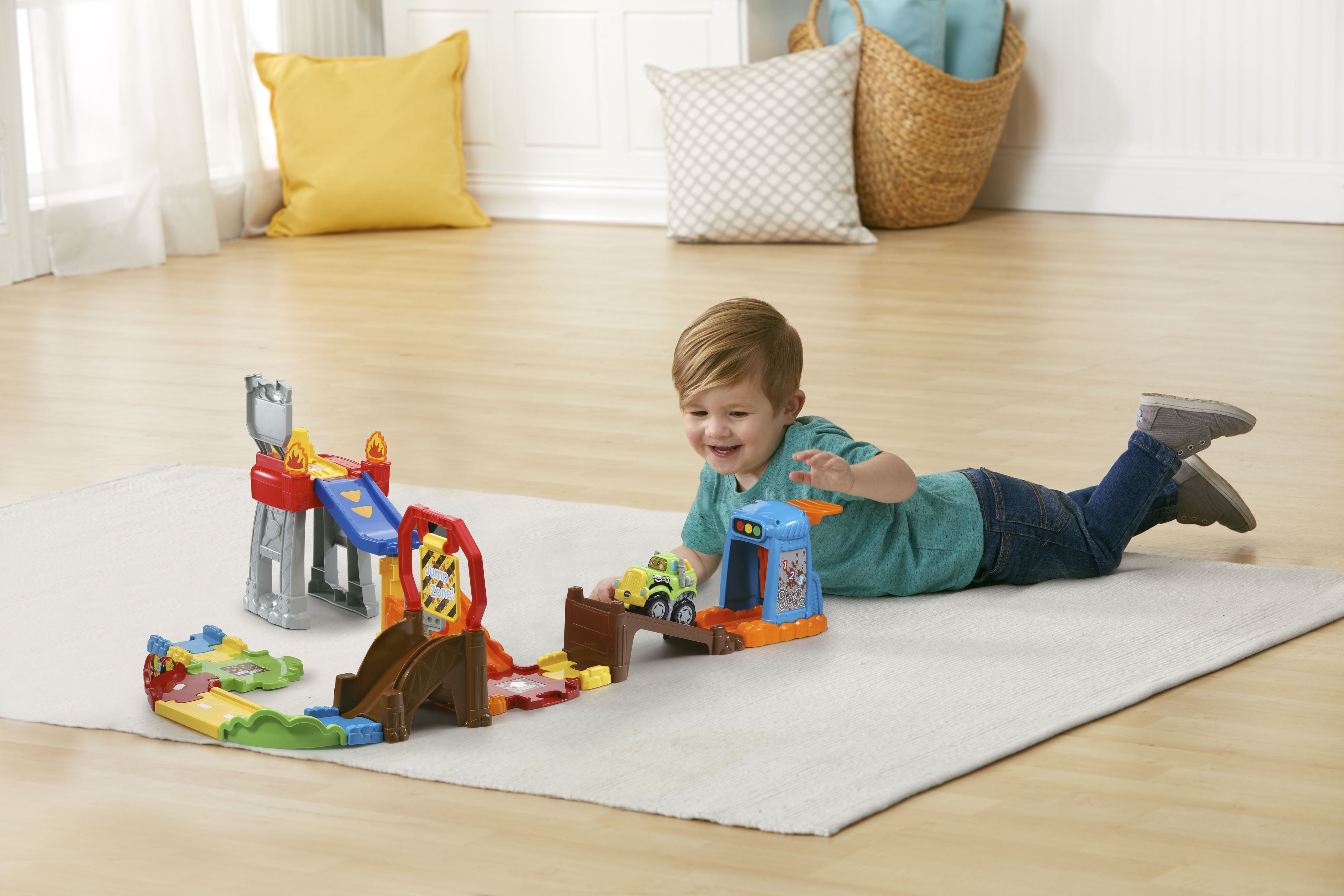 VTech Press and Race Monster Truck Rally Playset with Toy Vehicle