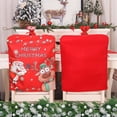 thumbnail image 4 of Lksixu Christmas Dining Chair Cover, Stretch Removable Washable Dining Room Chair Cover, Cover Protector For Christmas Holiday Party Home Decor(4pc), 4 of 6