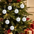 thumbnail image 6 of JHRGJIO Christmas Faux Ball Hanging Decorations, Christmas Decoration Indoor, with Santa Snowman Mini Figures, Winter Decor Cute Baubles for Tree Wreath Home Mantel Display, 6 of 7