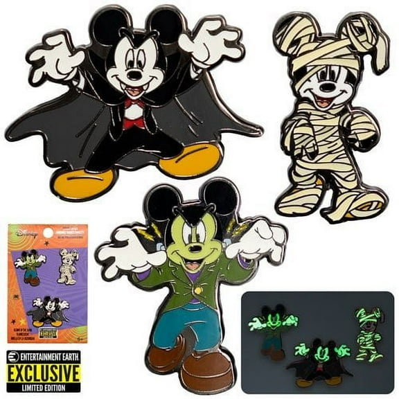 LF: Pins (Disney), Mickey's (Halloween) (GITD) (3-Pack) (EE) Exclusive