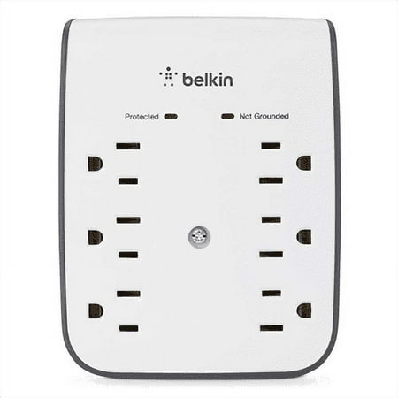 UPC: 0745883690619 | Belkin SurgePlus Wall Mount Surge Protector  6 Outlets  2 USB Ports  10W
