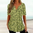 thumbnail image 4 of Birdeem T-Shirt Décontracté à Manches Courtes Col en V Imprimé Mode pour Femmes, 4 of 6