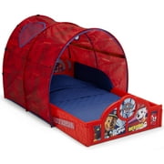 Angle View: Nick Jr. PAW Patrol Sleep and Play Toddler Bed with Tent and Built-In Guardrails by Delta Children