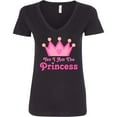 thumbnail image 3 of Inktastic Yes I Am the Princess Crown Women's V-Neck T-Shirt, 3 of 5
