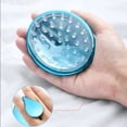 thumbnail image 4 of Cabeza cuerpo cuero cabelludo masaje cepillo champú lavado de cabello Spa ducha peine (azul) Sywqhk Libre de BPA, 4 of 6